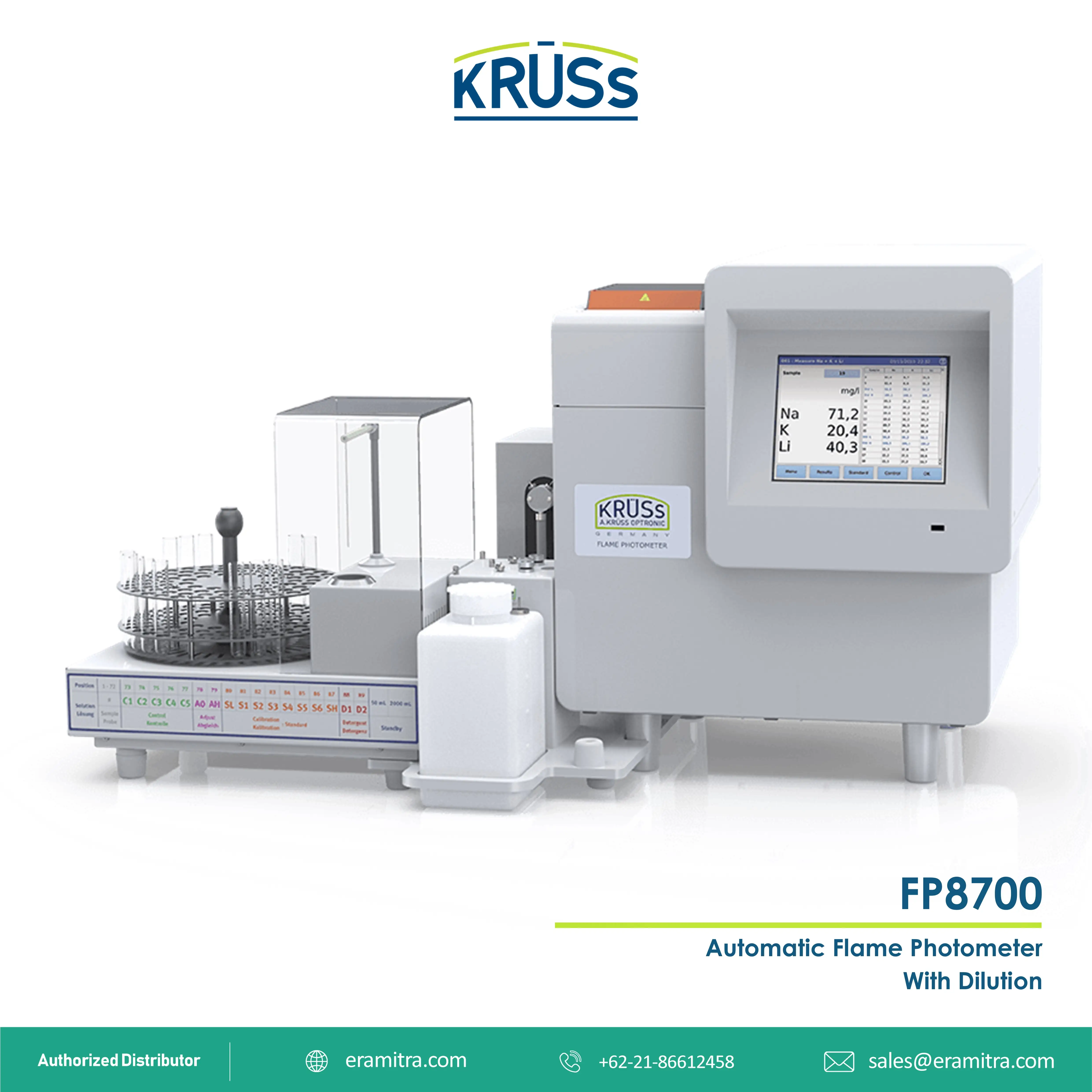FP 8700 Automatic Flame Photometer with Dilution