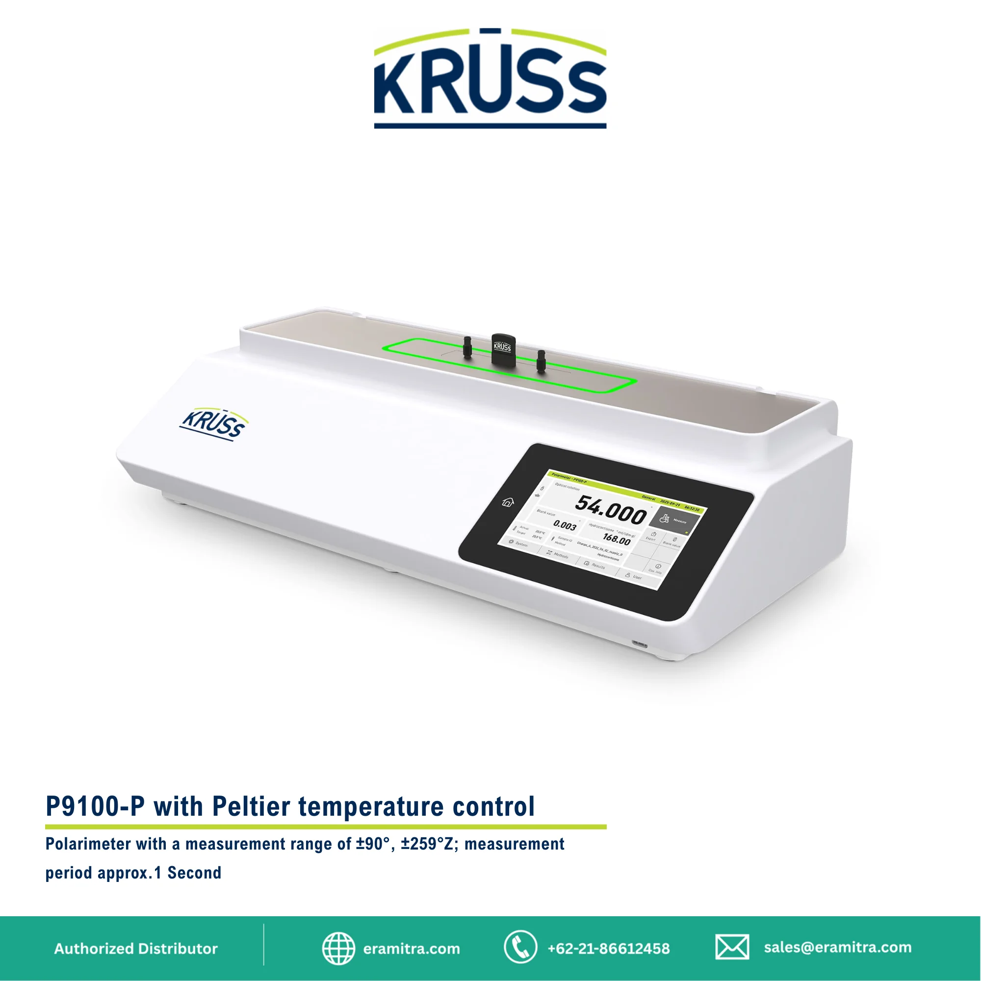Polarimeter P9100-P with Peltier temperature control